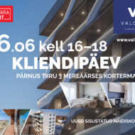 Kliendipäev Pärnus Tiiru 3 kortermajas neljapäeval, 26. juunil kell 16–18